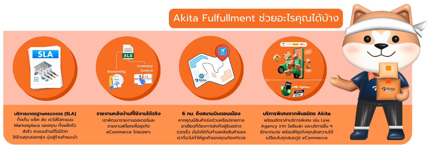 Akita Fulfillment Benefits