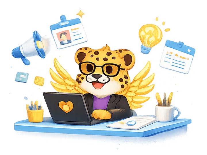 WizeMoves HR mascot at work